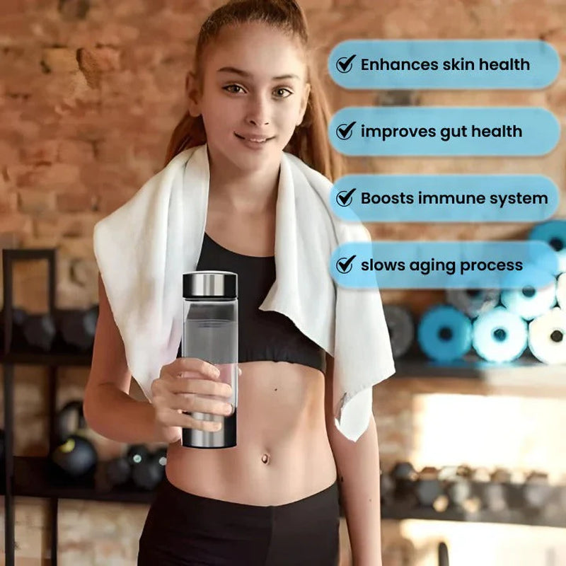 Hydrogen Infusion Portable Water Bottle