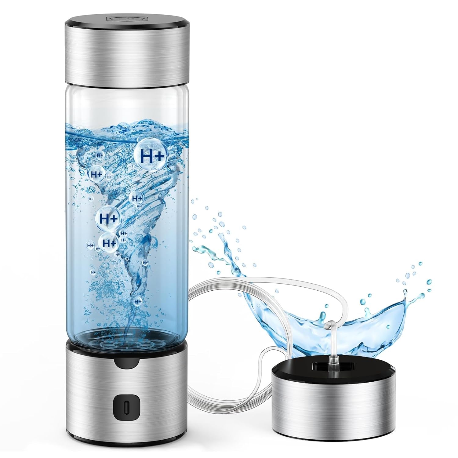 Hydrogen Water Bottle Generator 2 in 1 Hydroh Hydrogen Water Bottle with SPE/PEM