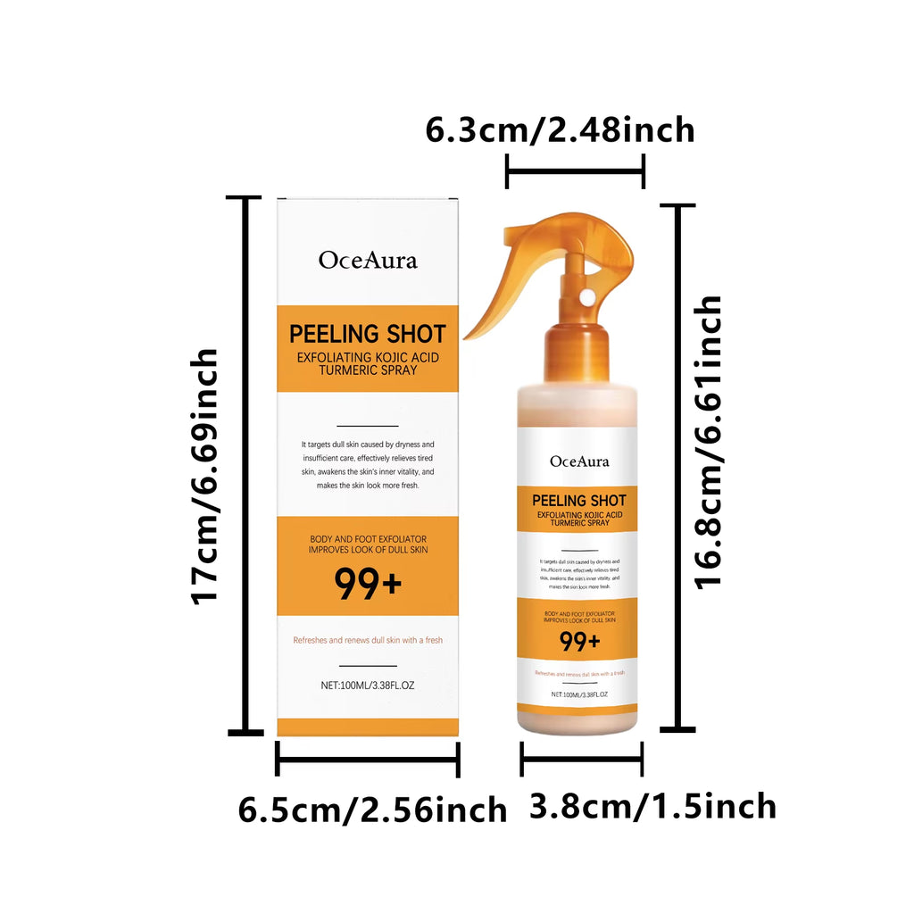 Kojic Acid Turmeric Cutin Cleaning Spray Kojic Acid Turmeric Wrapping Nourishes Hydrolyzed Collagen Glowing Skin Skin Firmness